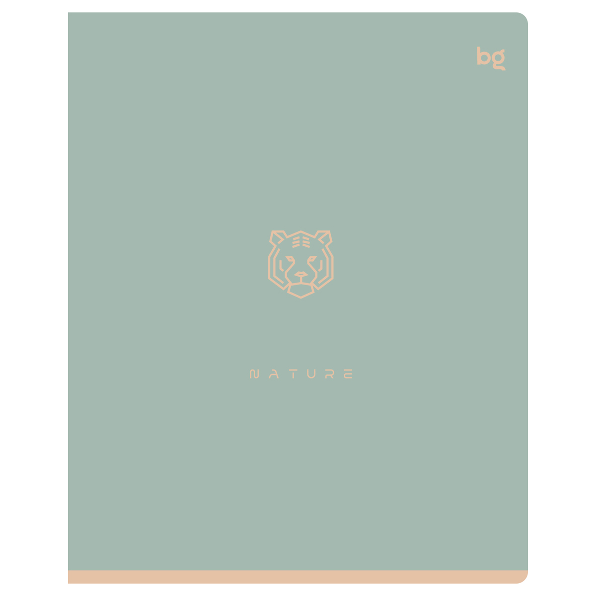 Тетрадь 48л., А5, клетка BG «Nature», soft-touch ламинация