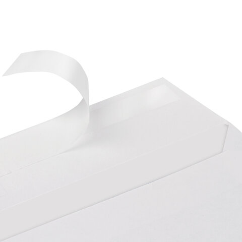 Конверты С4 (229×324 мм), отрывная лента, 100 г/м2, КОМПЛЕКТ 50 шт., BRAUBERG, 112184