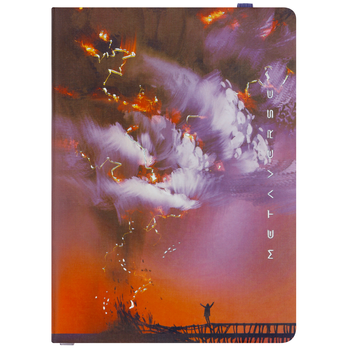 Записная книжка А6 80л. ЛАЙТ, кожзам, Greenwich Line «Power of nature», с резинкой, тиснение фольгой, блок в клетку