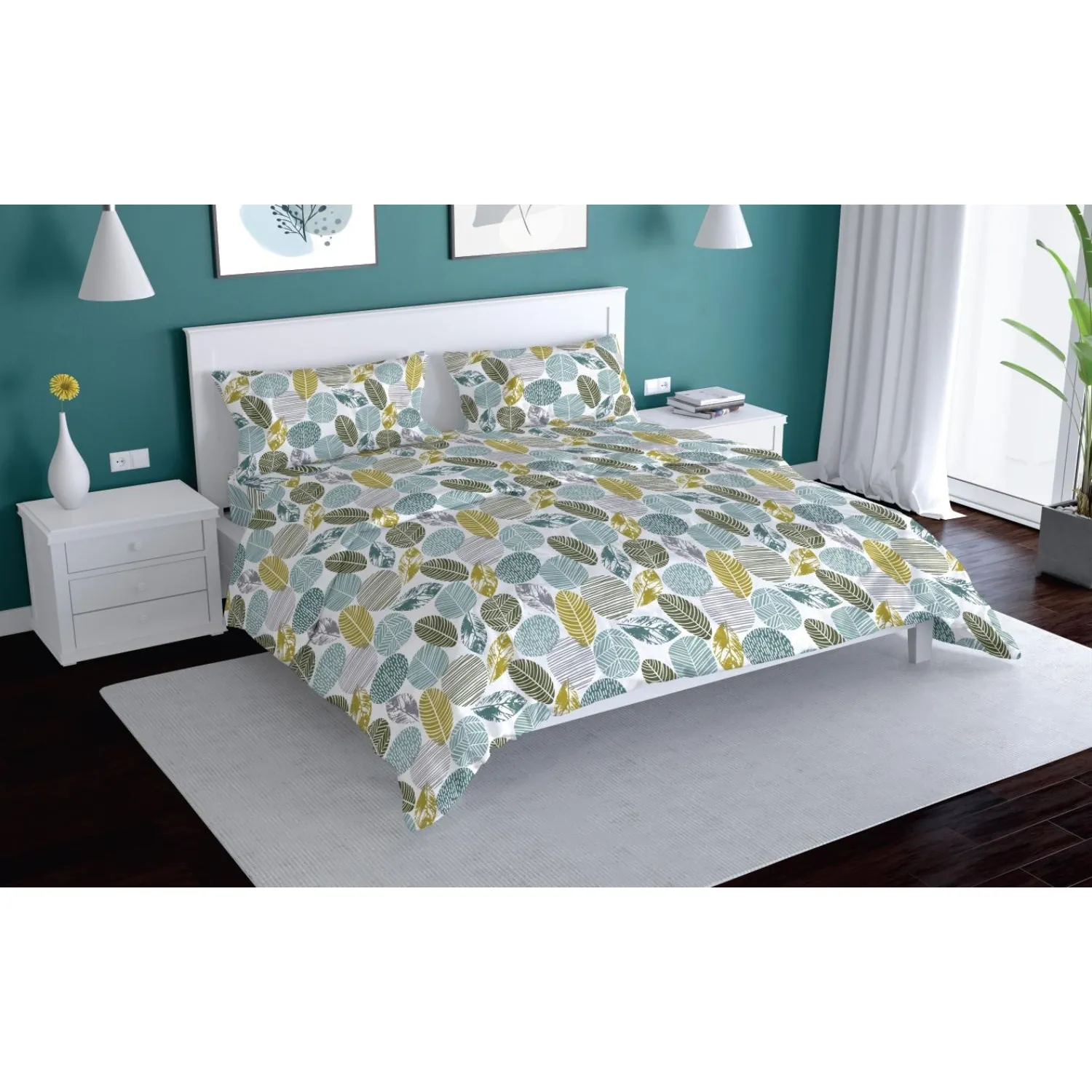 превью Постельное белье 2сп, Tokati набивн. бязь 120г/м2 (нав.70×70-2шт),40318