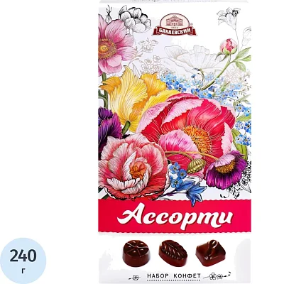 Конфеты Букеты Бабаевские ассорти, 240г