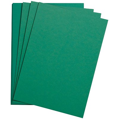 Цветная бумага 500×650мм., Clairefontaine «Etival color», 24л., 160г/м2, темно-зеленый, легкое зерно, хлопок