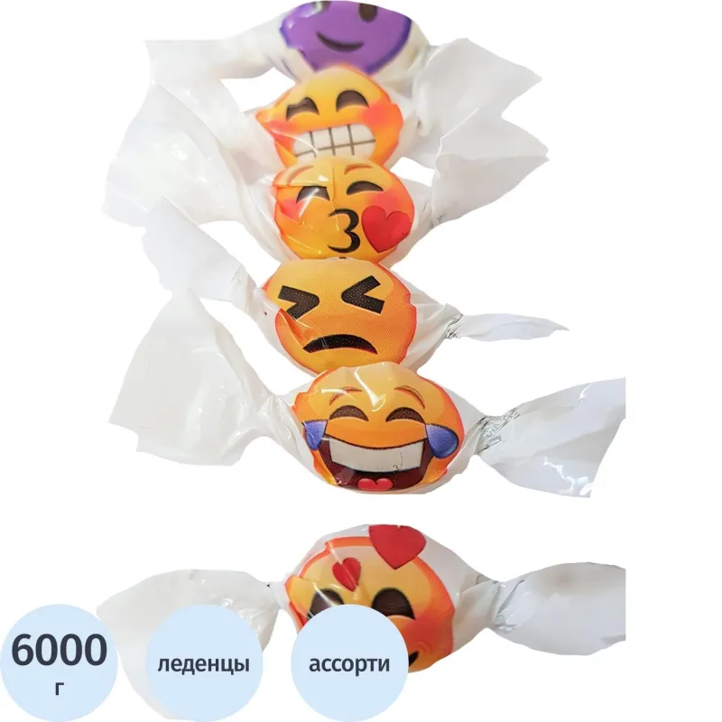 Леденцы Мини-М Magic Smiles ассорти 6 кг
