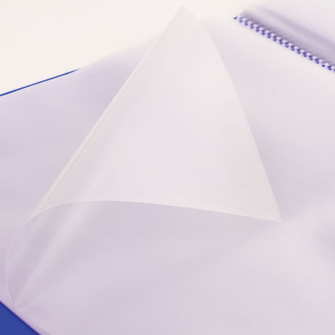 Папка 40 вкладышей BRAUBERG «Neon», 25 мм, неоновая, синяя, 700 мкм