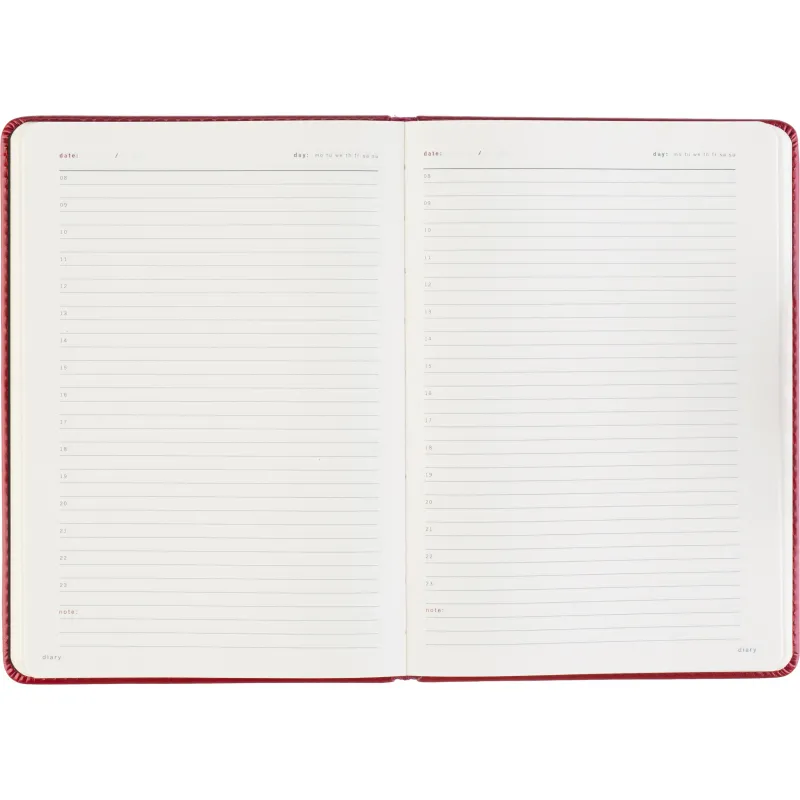 Ежедневник недатированный A5 PRESTIGE красный, 160л 3-352/04