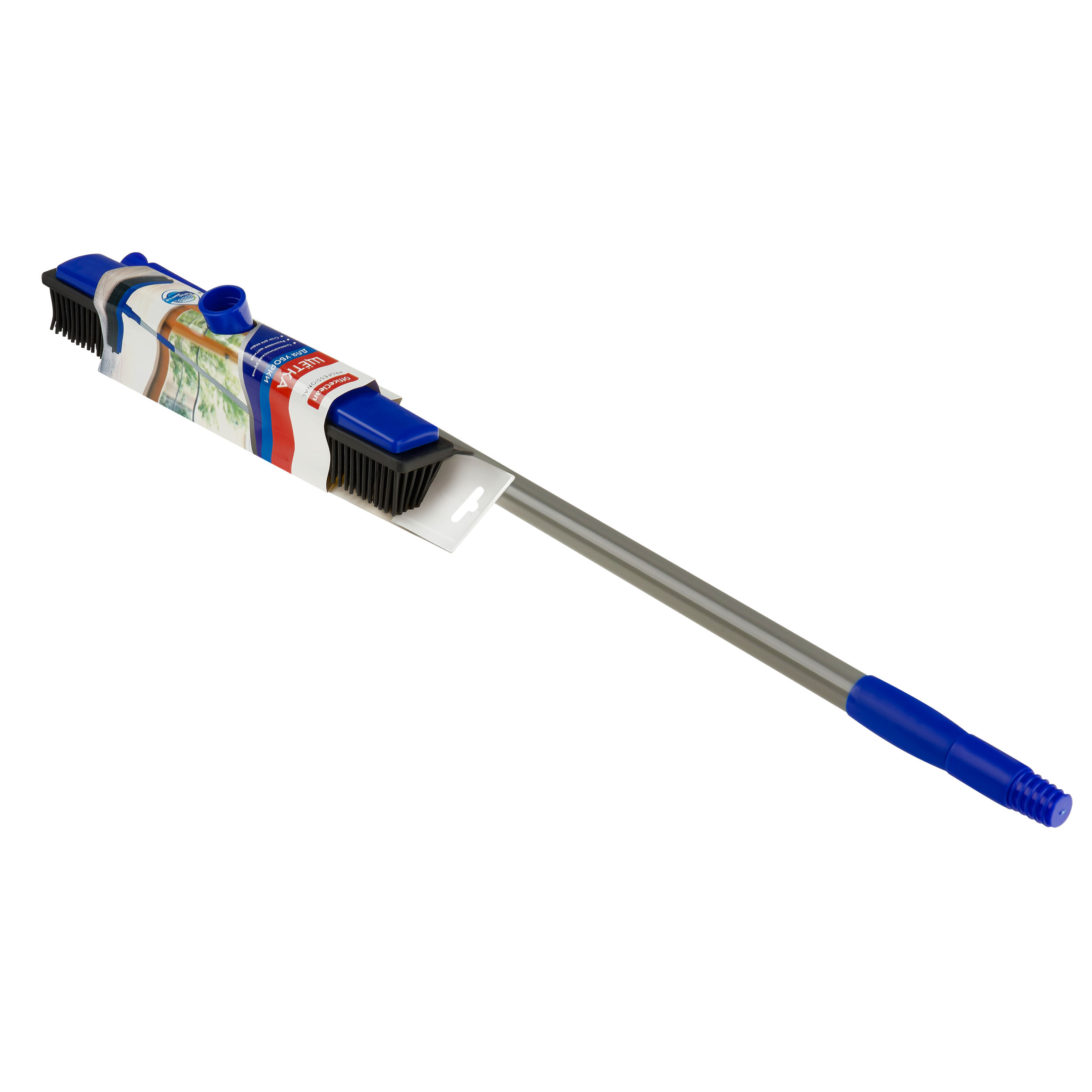 Щетка с резиновой щетиной и сгоном OfficeClean Professional 32см, щетина 3.5см, рукоятка 72-120см