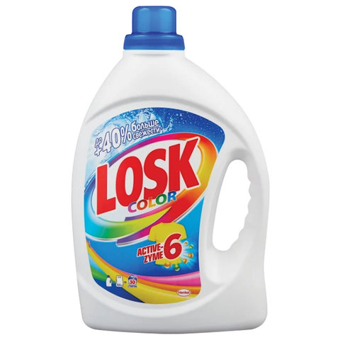 Средство для стирки жидкое автомат 1.95 л LOSK (ЛОСК) COLOR, гель