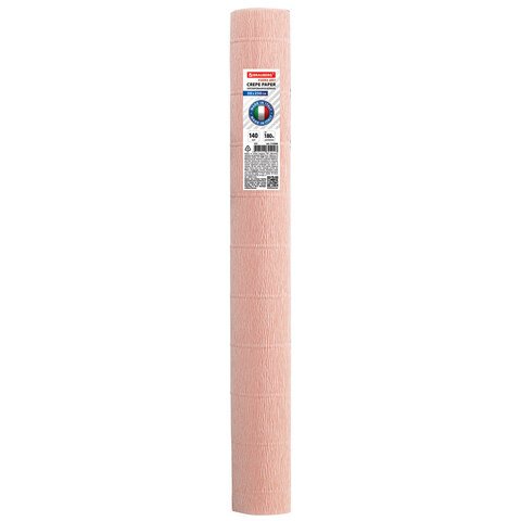 Бумага гофрированная (ИТАЛИЯ) 140 г/м2, светло-персиковая (948), 50×250 см, BRAUBERG FLORE