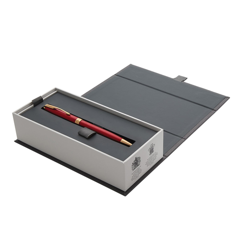 Ручка шариковая Parker Sonnet Lacquer Intense Red GT черная красный корпус (артикул производителя 1931476)