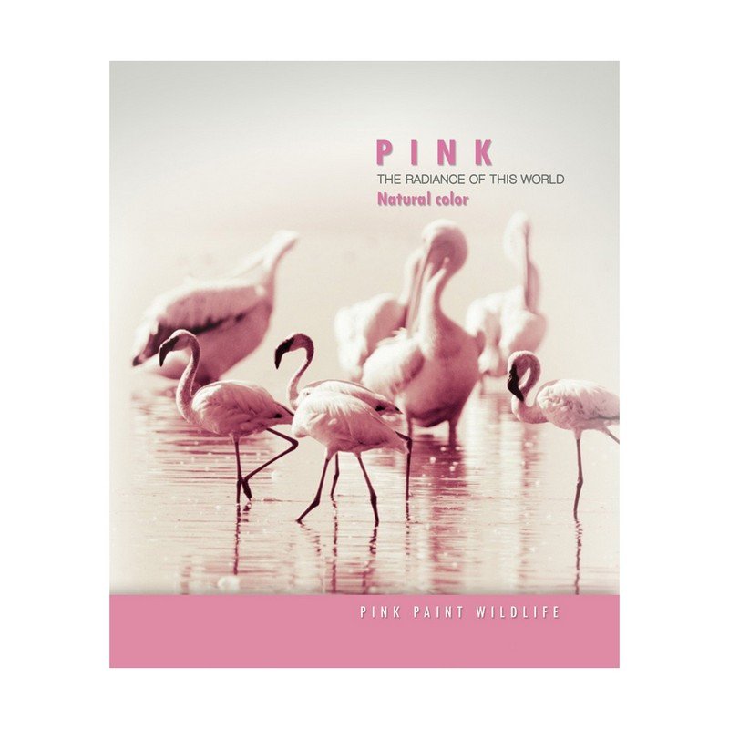 Тетрадь школьная Тетрапром Pink wildlife А5 18 листов в клетку (обложка в ассортименте)
