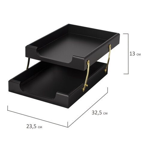 Набор настольный BESTAR «Ares» из дерева, 7 предметов, цвет «черное дерево»