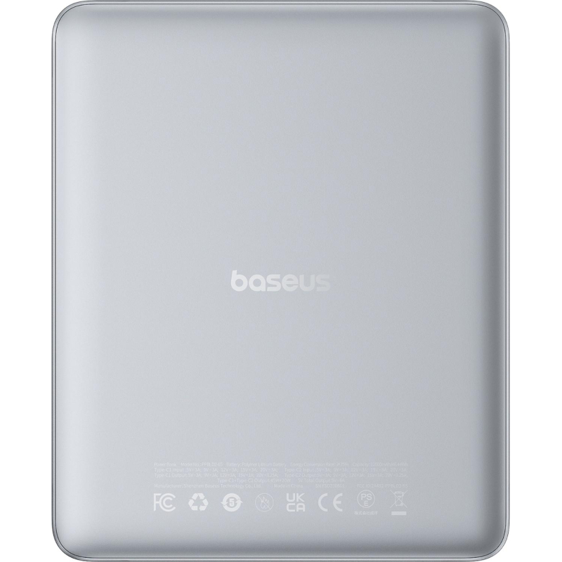 Внешний аккумулятор Baseus Blade2 DGT 12KmAh65W+каб SLWT BAS-P10063801S1300