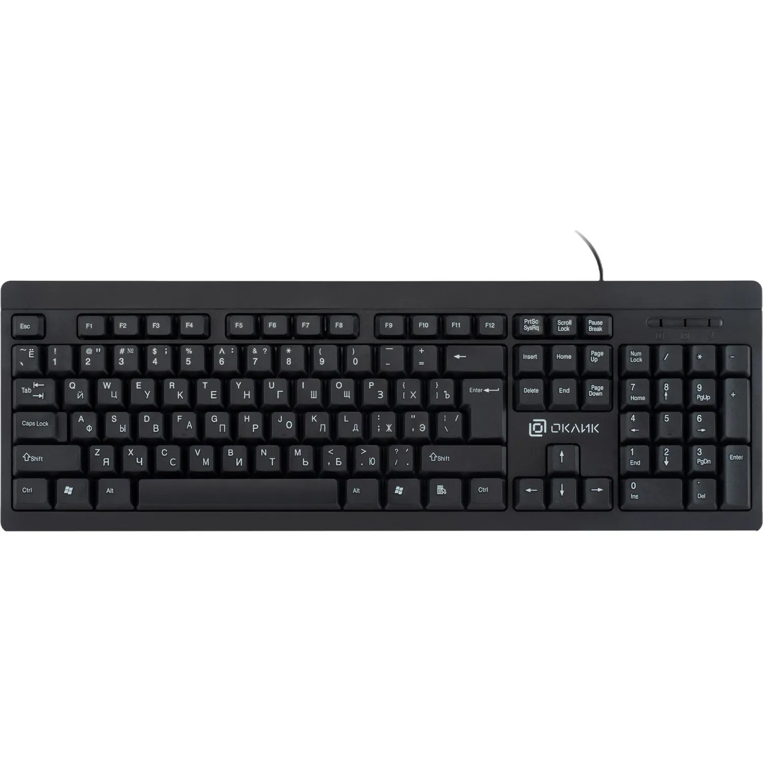 Клавиатура Oklick 95M черный USB (1788106)