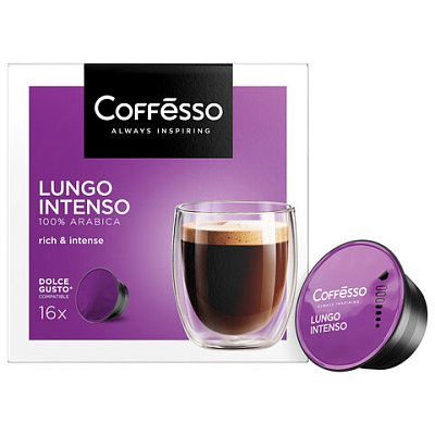 Кофе в капсулах COFFESSO «Lungo Intenso» для кофемашин Dolce Gusto, 16 порций