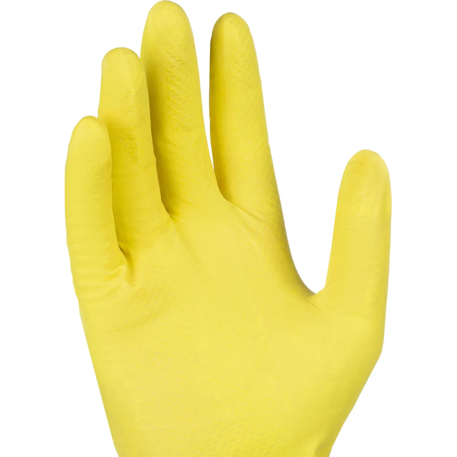 Перчатки латексные резиновые желтые р-р L ЭКОНОМ (10 пар/уп)