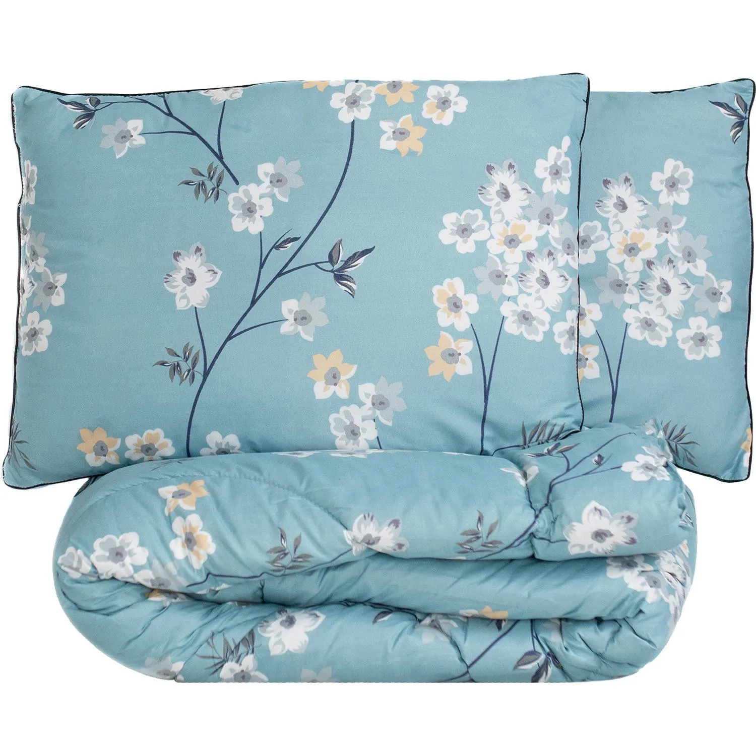 Набор спальный подарочный Бегония 2сп. (одеяло, подушки) ватин, полиэстер