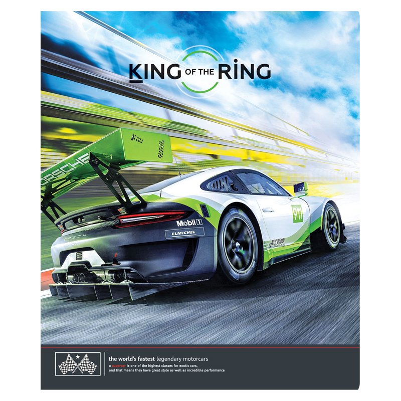 Тетрадь 40л., А5, клетка ArtSpace «Авто. King of the ring»