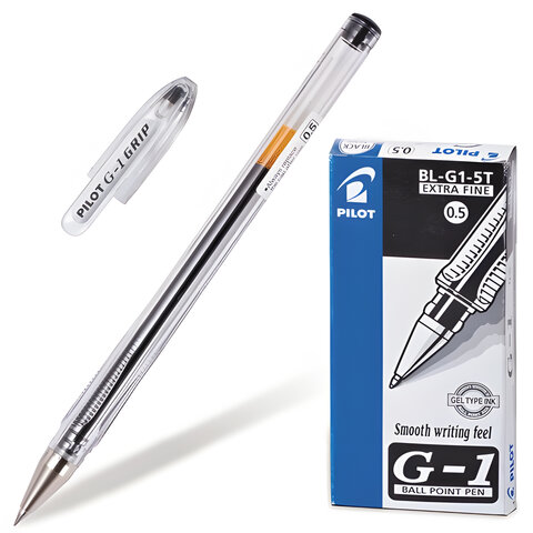 превью Ручка гелевая PILOT BL-G1-5T черная 0,3мм