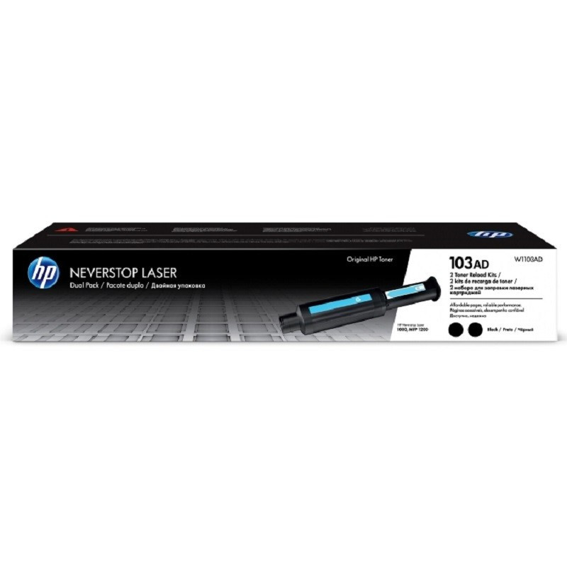 превью Комплект заправочный HP 103AD W1103AD Neverstop Laser черный оригинальный двойная упаковка