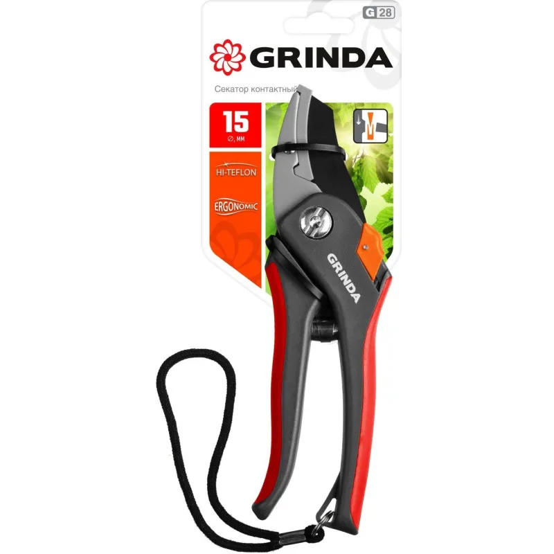 Секатор контактный GRINDA G-28, 205 м м (8-423203_z02)