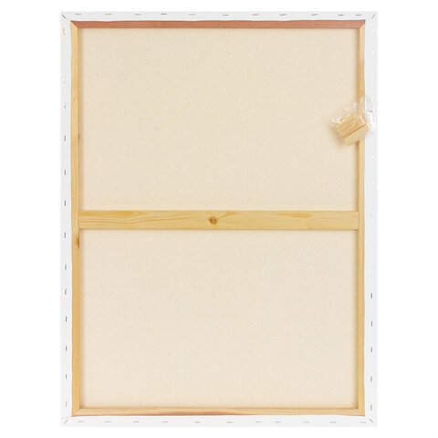 Холст на подрамнике BRAUBERG ART CLASSIC, 60×80 см, 420 г/м2, 45% хлопок 55% лен, среднее зерно