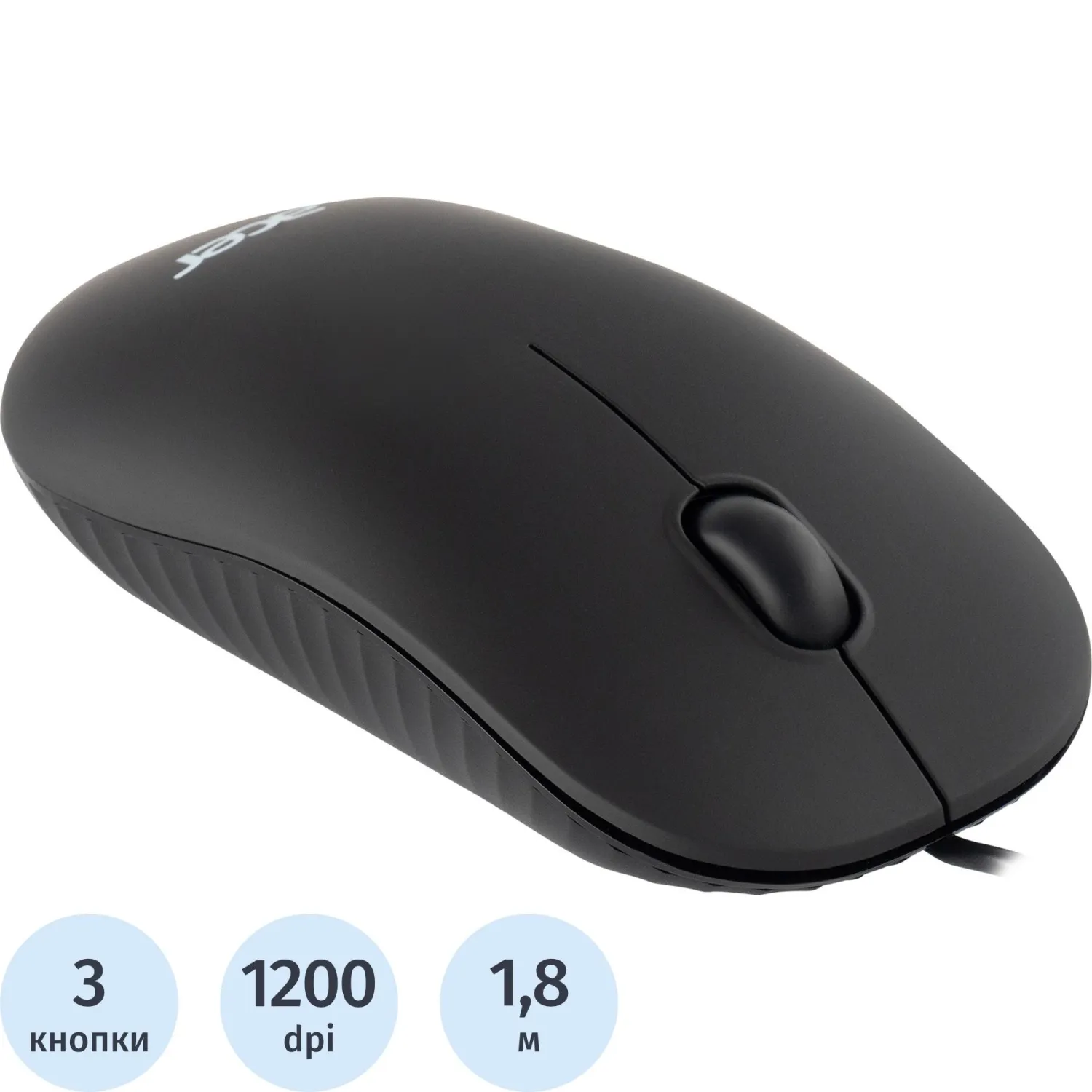 Мышь компьютерная Acer OMW122 черная (ZL. MCEEE.00V)