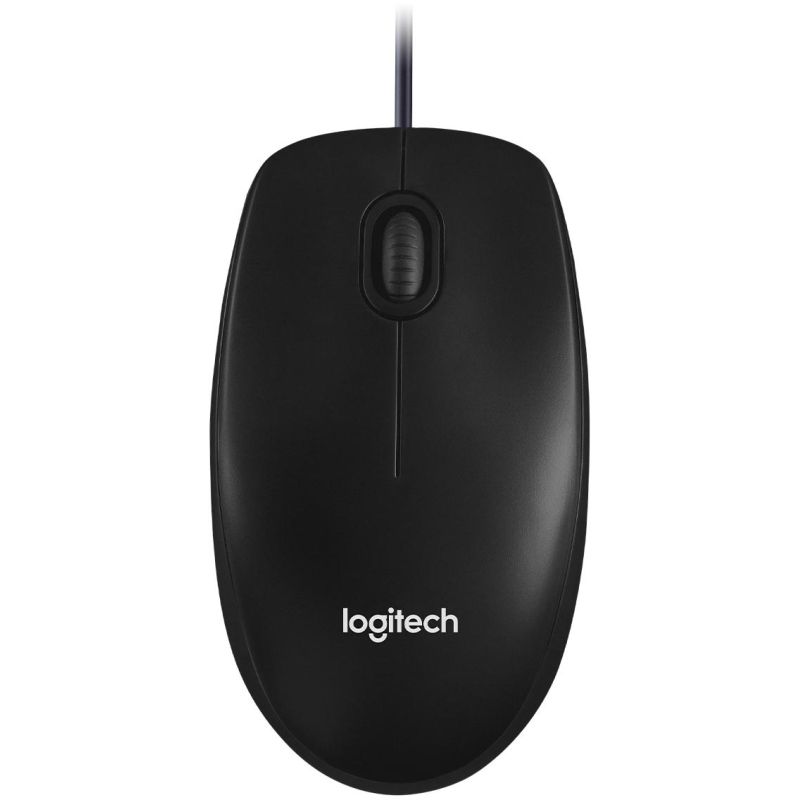 Мышь компьютерная Logitech USB WIRED M100R DARK/GREY (910-006765)