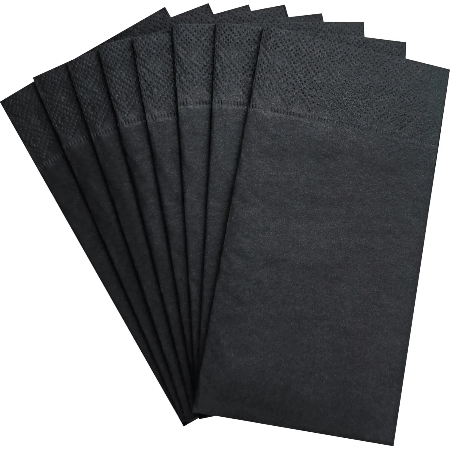 Салфетки бумажные 2сл 33×33см 1/8 слож черные 100шт/уп