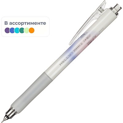 Ручка гелевая автомат M&G Hello Mars, д. ш. 0.5 мм, син, манж., ассорти