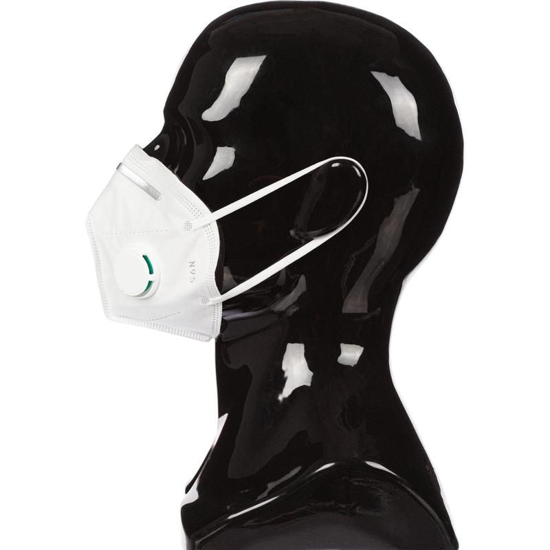 Респиратор-маска медицинская Mask N95 защитная с клапаном FFP2 2 штуки в упаковке