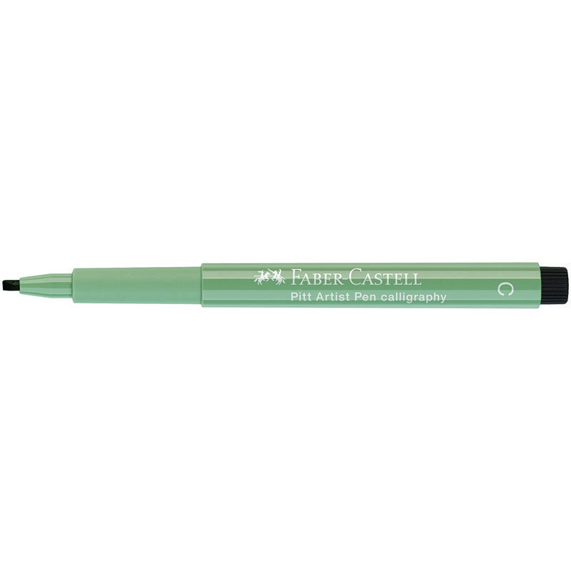 превью Ручка капиллярная Faber-Castell «Pitt Artist Pen Calligraphy» цвет 272 теплый серый III, С=2.5мм, пишущий узел каллиграфический