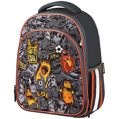 Ранец Berlingo Expert Plus «Monster family» 38×29×15см, 2 отделения, 2 кармана, анатомическая спинка