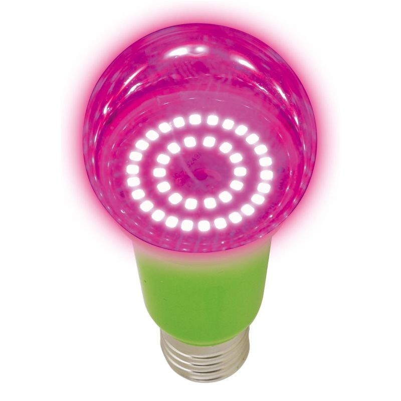Фитолампа Uniel LED-A60-15W/SPSB/E27/CL PLP30GR форма A, прозрачная