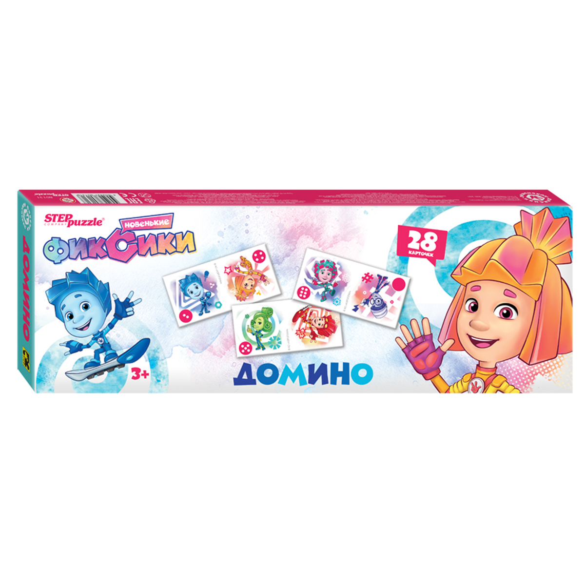 превью Настольная игра Домино Step Pazzle «Фиксики», картонная коробка