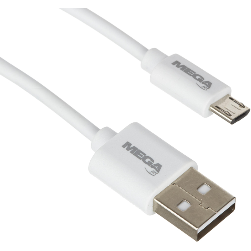 Кабель ProMega U152, 2.4A, 1м, USB - Micro-USB, TPE, белый