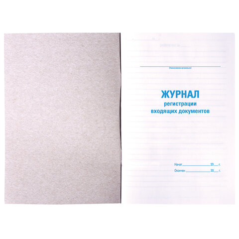 Книга BRAUBERG «Журнал регистрации входящих документов», 48 л., А4, 198?278 мм