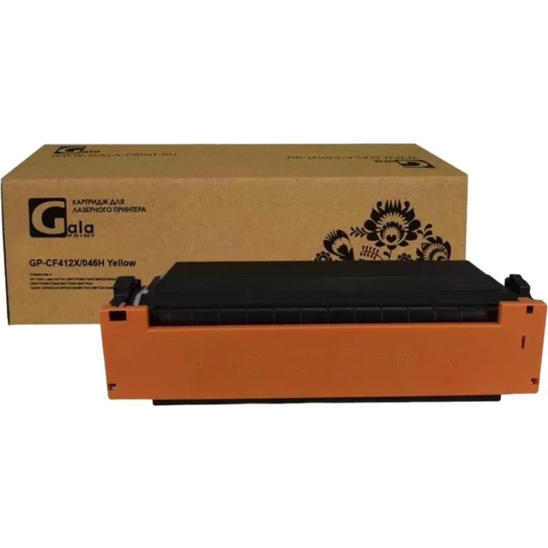 Картридж лазерный GalaPrint CF412X/046H Y жел. пов. емк. для Canon MF735/734