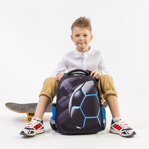 Ранец ЮНЛАНДИЯ EXTRA, с дополнительным объемом, «Soccer ball», 38×29х18 см