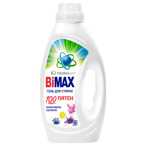 превью Гель для стирки 900 мл, BIMAX «100 пятен»