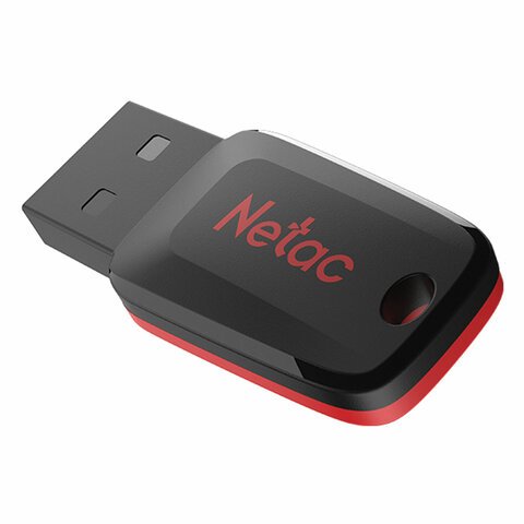 Флеш-диск 8GB NETAC U197, USB 2.0, черный-20BK