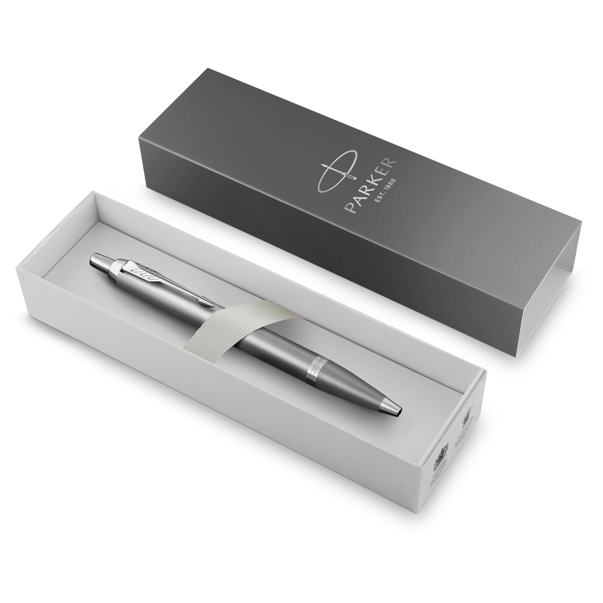 Ручка шариковая Parker «IM Rituals GREY Gradient CT» синяя, 1.0мм, кнопочн., подарочная упаковка