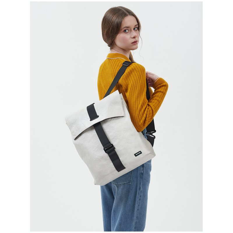 Рюкзак Berlingo Trends «Eco white» 36×28.5×13см, 1 отделение, тайвек