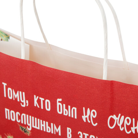 Пакет подарочный НАБОР 4 штуки, новогодний, 28×14х24 см «Котики №1», крафт, ЗОЛОТАЯ СКАЗКА