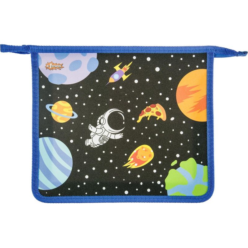 превью Папка для тетрадей №1School Space time, А5, молния, пластик, ПТ-713