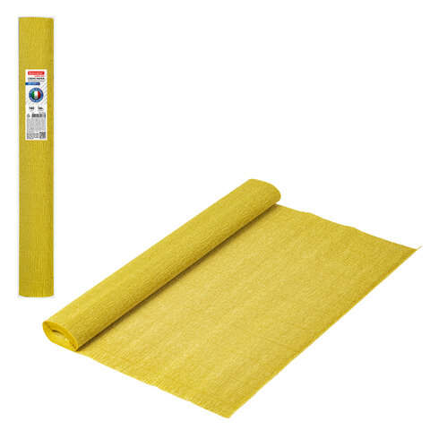 превью Бумага гофрированная (ИТАЛИЯ) 140 г/м2, янтарная (979), 50×250 см, BRAUBERG FLORE