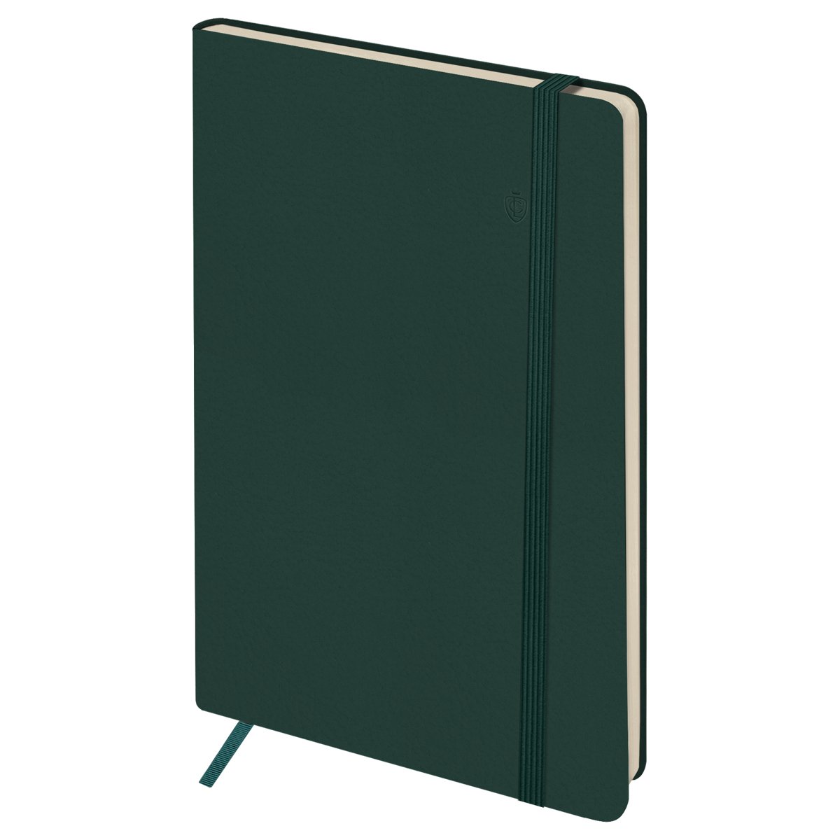 Записная книжка А5 96л. ЛАЙТ, кожзам, Greenwich Line «Classic. Dark teal», с резинкой, блок без линовки