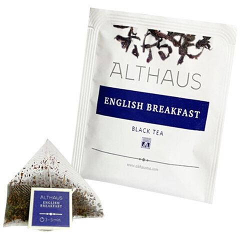 Чай ALTHAUS «English Breakfast» черный, 15 пирамидок по 2.75 г, ГЕРМАНИЯ