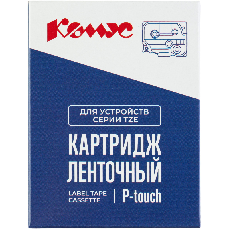 Картридж Комус TZE-661(Brother TZE-661 черный на желтом,36мм/8м)
