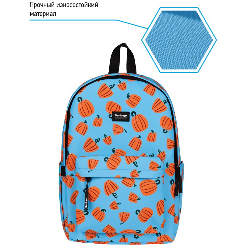 Рюкзак Berlingo Casual «Pumpkin» 39.5×27×13см, 1 отделение, 3 кармана, уплотненная спинка