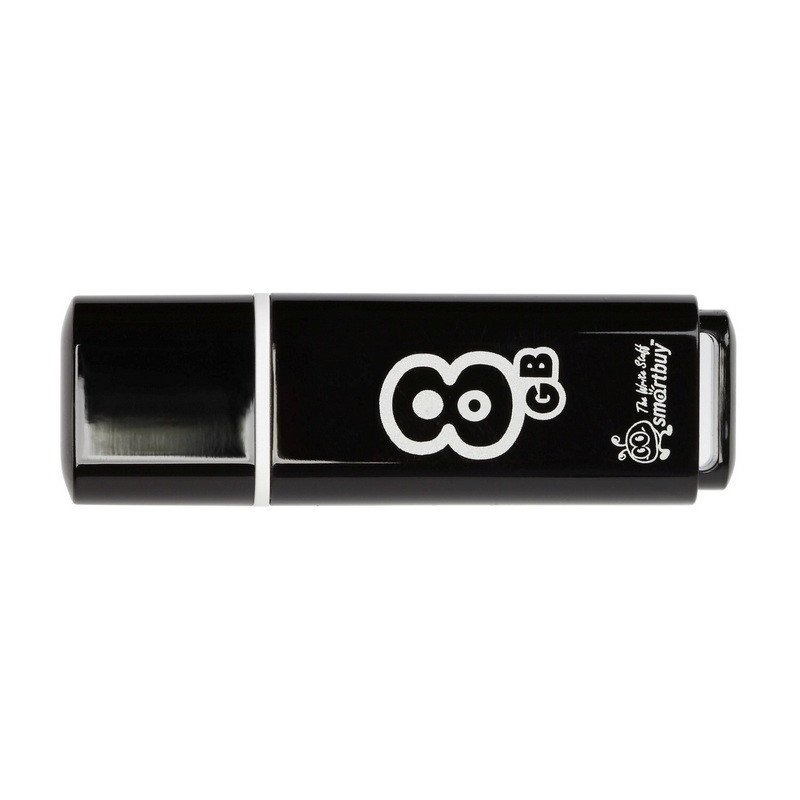 Флеш-память SmartBuy Glossy series 8GbUSB 2.0 черная